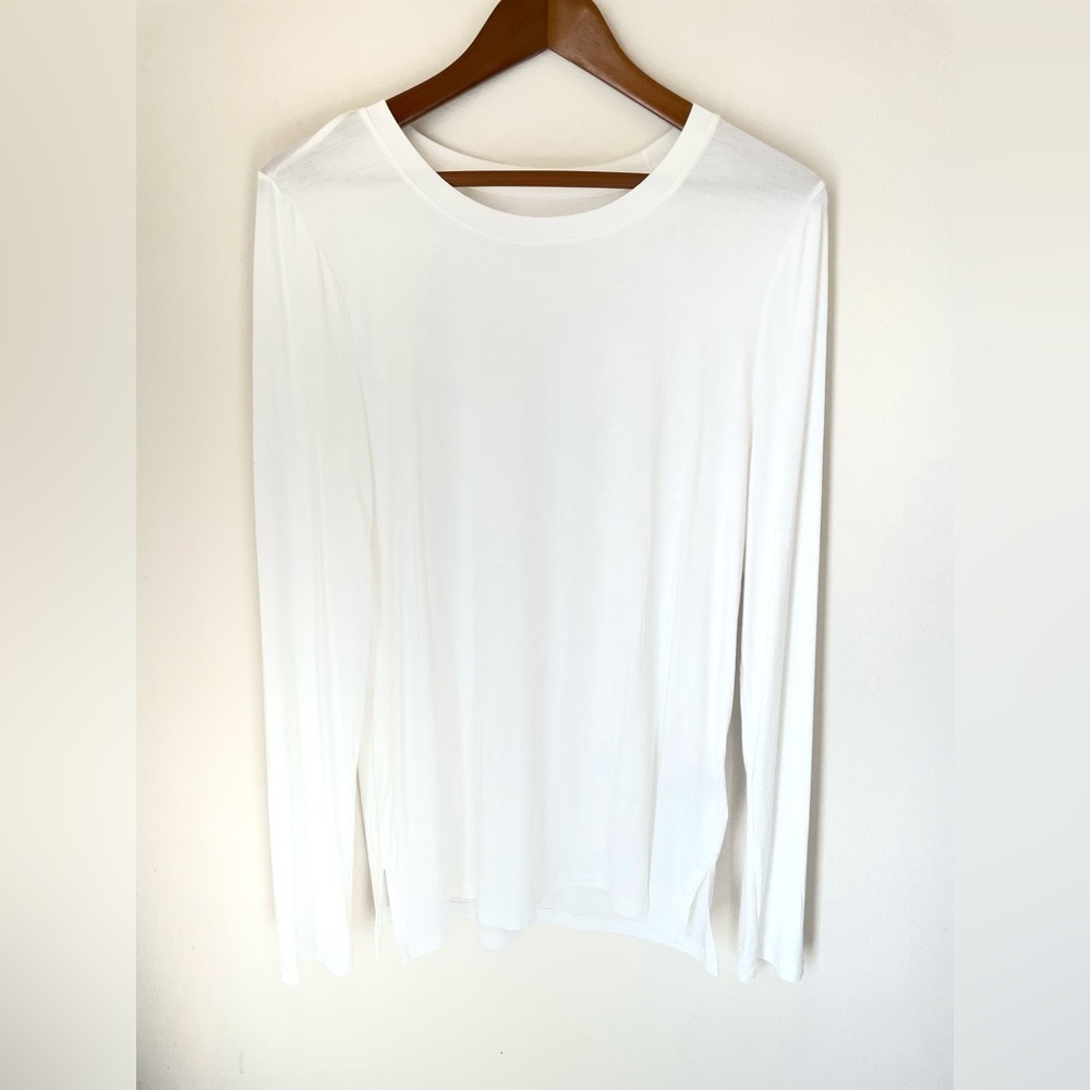 Women’s GAP Luxe Crewneck Long Sleeve T-Shirt Size Tall Medium